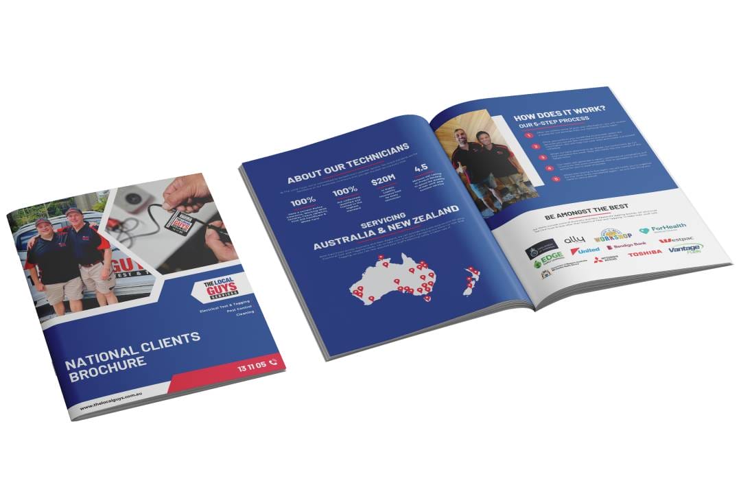 National Client Brochure Mockup White Background