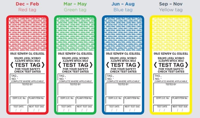 test and tag colours 1
